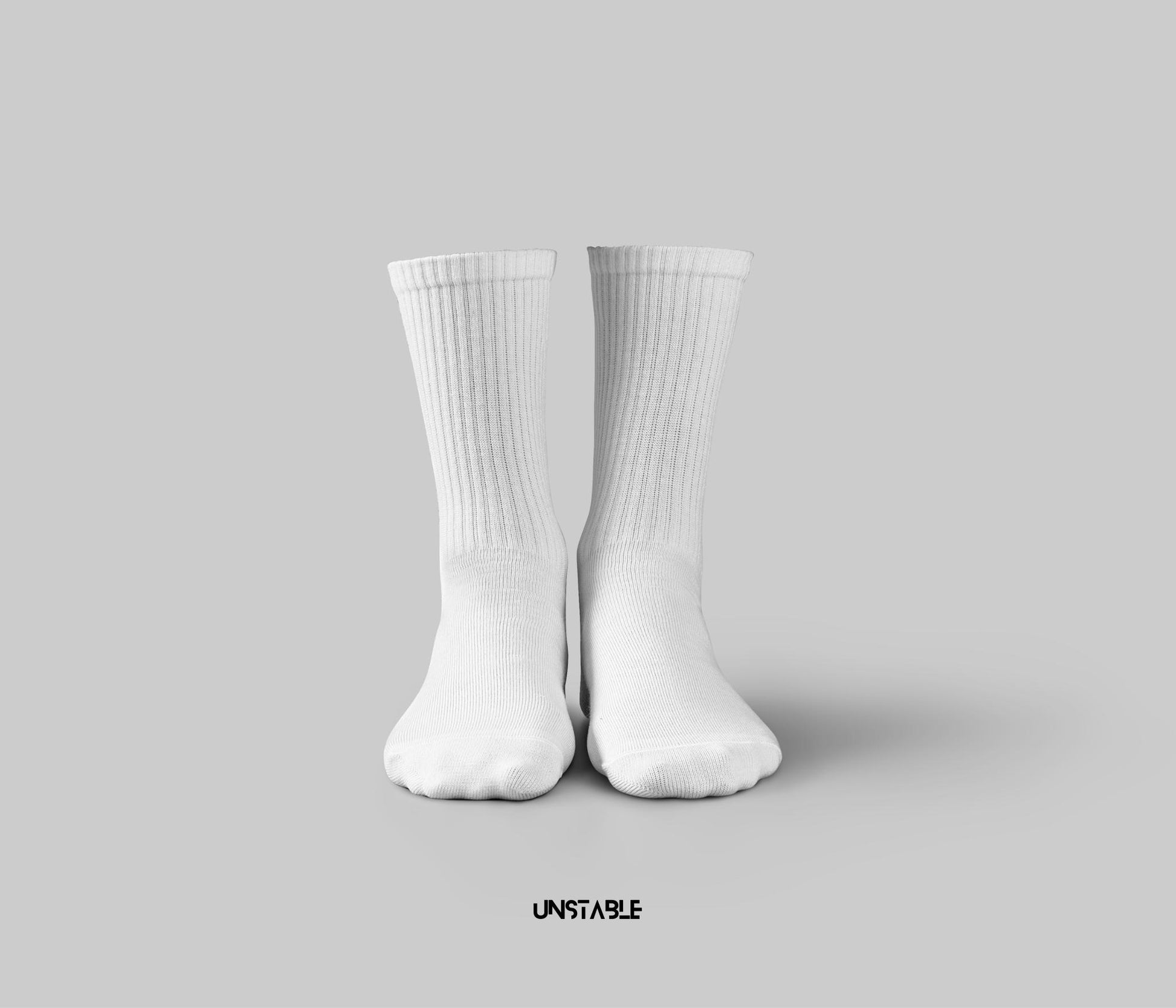 Unstable Classic white Training Crew Socks