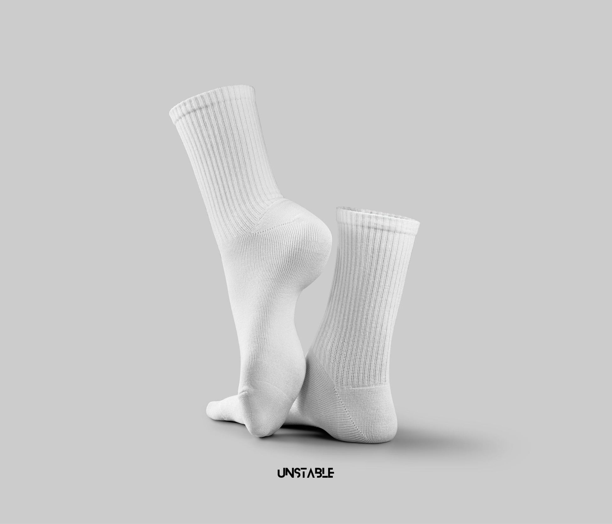 Unstable Classic white Training Crew Socks